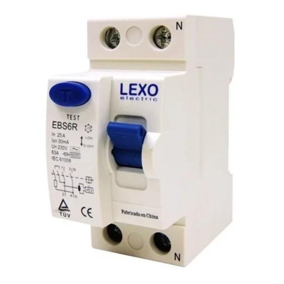 Lexo EBS6R Interruptor Diferencial 2x25 A 30 Ma