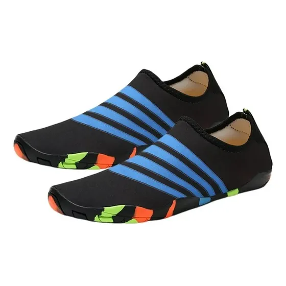 Zapatillas De Playa Marca Aqua Franjas