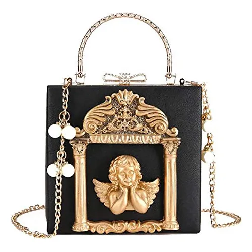 Qzunique Women's Love Angel Embossed Clutch Bolso De Pyw2a