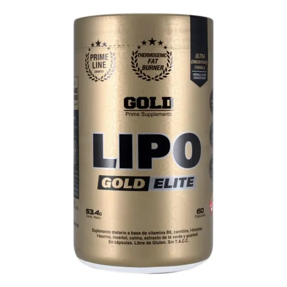 Lipo Gold Elite 60 Caps Quemador Natural Thermogenic Burner 