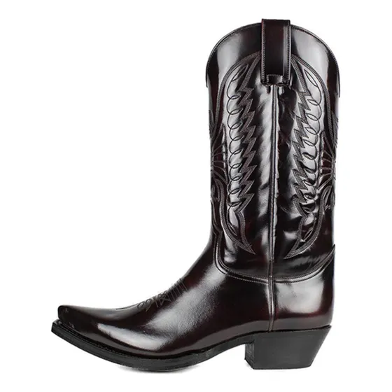 Botas Vaqueras Vaqueras De Tacón Alto Con Tacón Alto 9091 Ov