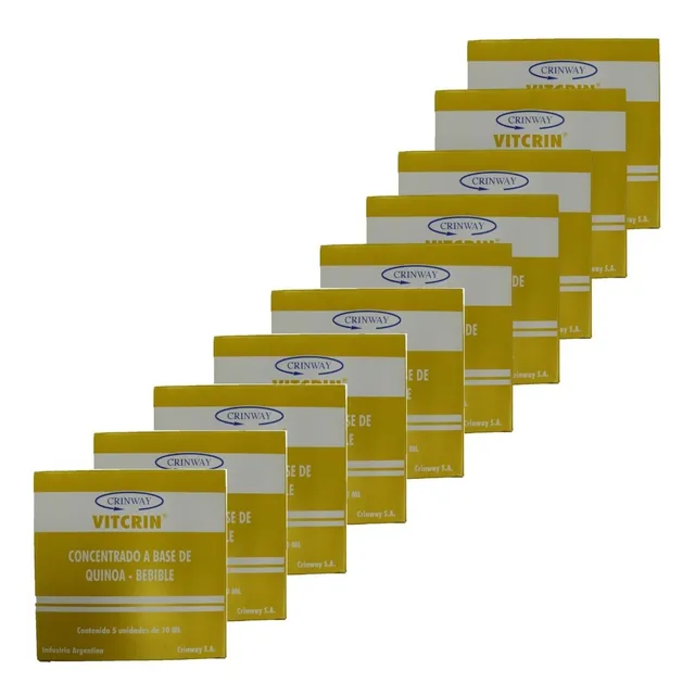 Concentrado De Quinoa Crinway 10 Cajas De 5 Uni De 10ml C/u