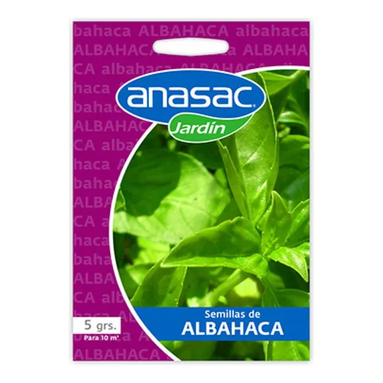 Semilla 5gr Albahaca Anasac Mimbral