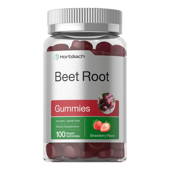 Suplemento Horbäach Gomitas De Raíz De Remolacha, 6000 Mg, 1
