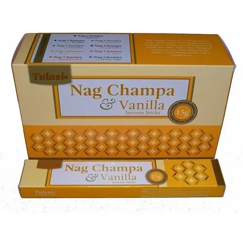 Vainilla Nag Champa Incienso Natural Tulasi/rinconhimalaya