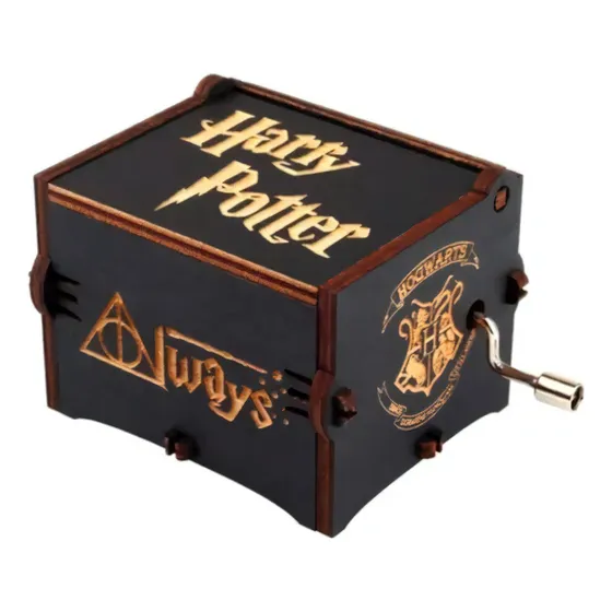 Caixinha Caixa De Música Harry Potter Manivela