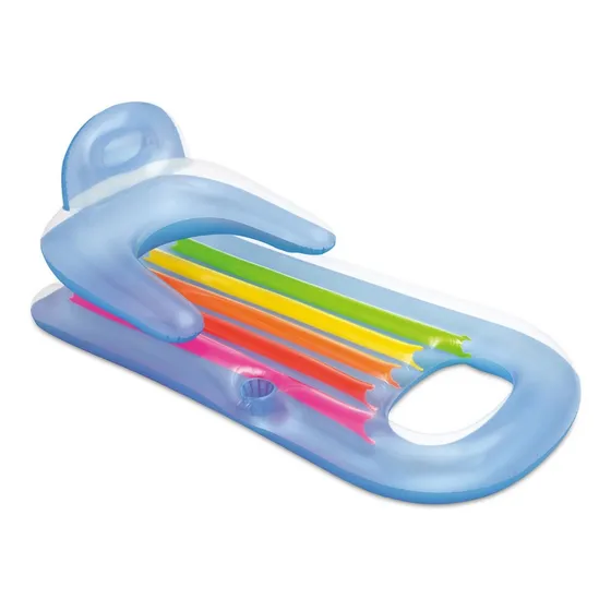 Colchão Bronzeador Inflável Poltrona Encosto Boia Piscina Nf