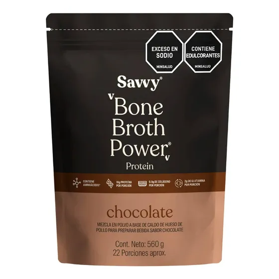 Proteína Chocolate Savvy Bone Broth 560g