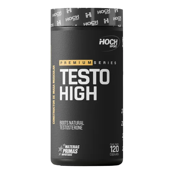 Testo High Hoch Sport Boost Natural 120 Cap Sabor Sin sabor