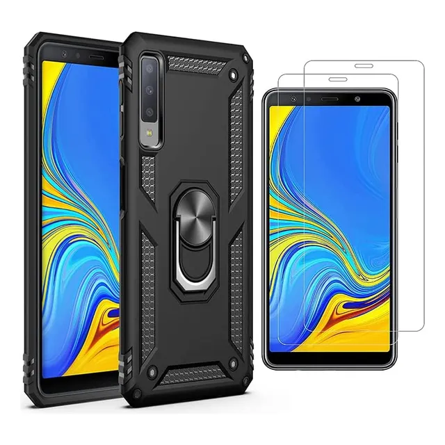 Funda Anticaída Golpes Para Samsung Galaxy A7 2018 + 2 Mica