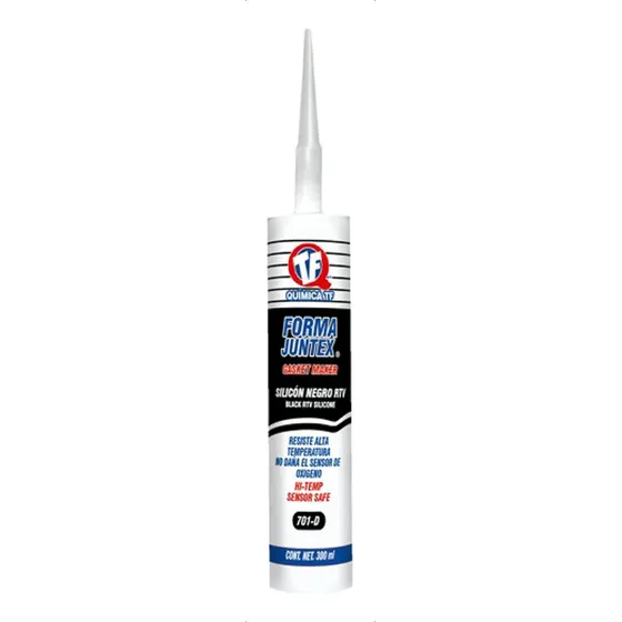 Silicon Automotriz Rtv Alta Temperatura Negro 300ml Tf 701-d