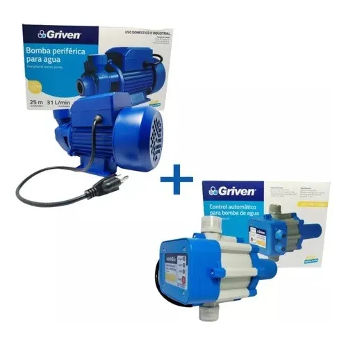 Bomba De Agua 1/2 Hp Y Press-control 110v