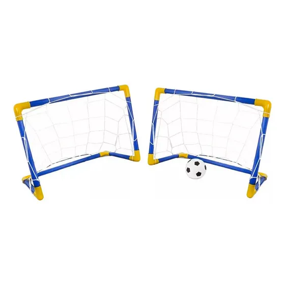 Cancha Futbol Soccer X 2 Juguete Armable + Balon + Inflador