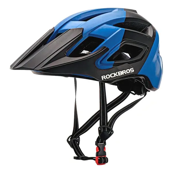 Casco Deportivo Rockbros Ts-39 Con Ala Frontal Desmontable Azul M