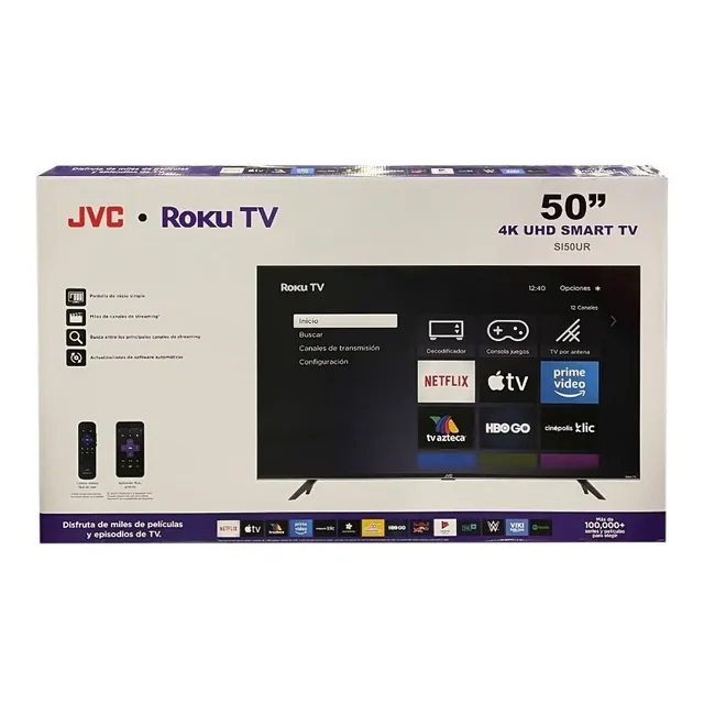 Pantalla Smart Tv Jvc Si50ur Roku Led Ultra Hd 50 Pulgadas - Excelente (Reacondicionado)