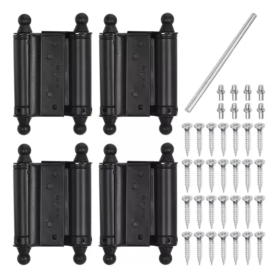 4pcs Bisagra Visagras Doble Acción 3pulgada Acero Lock