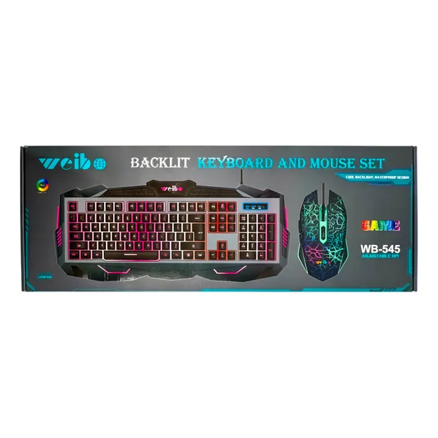 Combo Gamer Teclado Y Mouse Retroiluminado Usb Pc-rgb