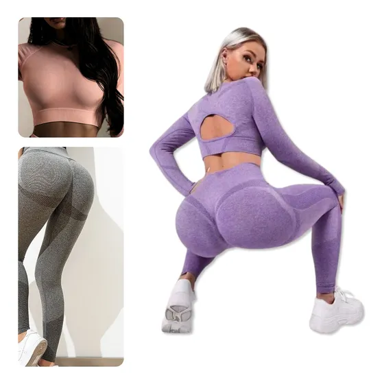 Conjunto Deportivo Para Dama Fitness Y Cómodo Con Realce