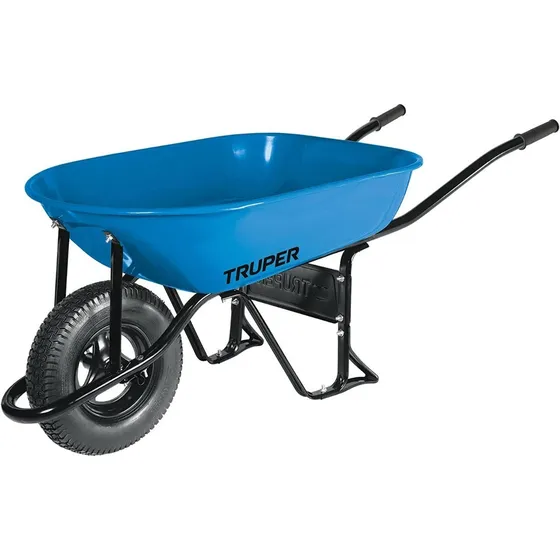 Carretilla 5.5 Ft3 Neumática, Bastidor Tubular, Truper 11752