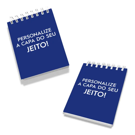 Kit 30 Bloco De Notas Personalizado A5 15x21 Capa Dura