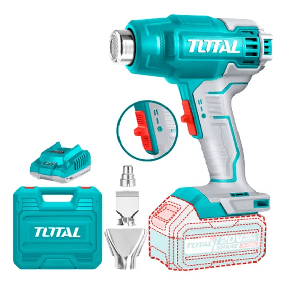Pistola De Calor Inalambrica 20v Incluye Bateria Y Cargador