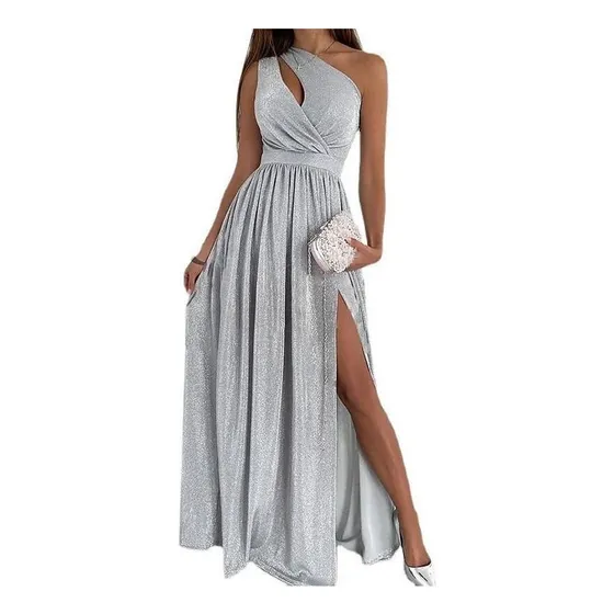 Vestidos Largo Elegantes Casuales De Calado Lentejuelas Dama