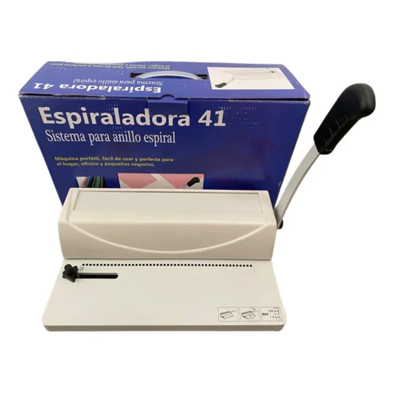 Encudernadora Anilladora Espiral Continuo Hueco Redondo