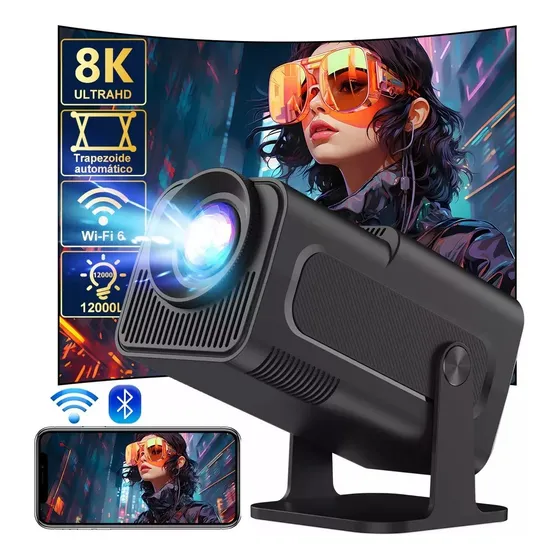 Proyector mini Maxnova HY320 MINI Hy320 12000lm negro 127V