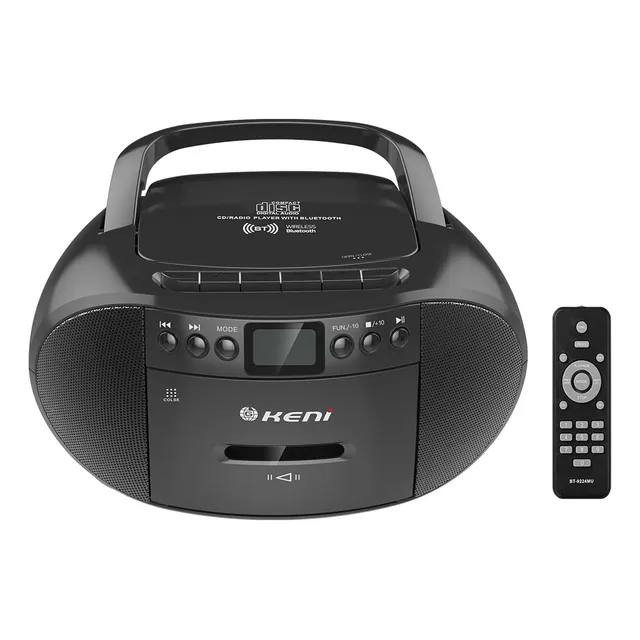 Reproductor Portátil De Cd Y Casete Con Radio Am/fm Y Blueto