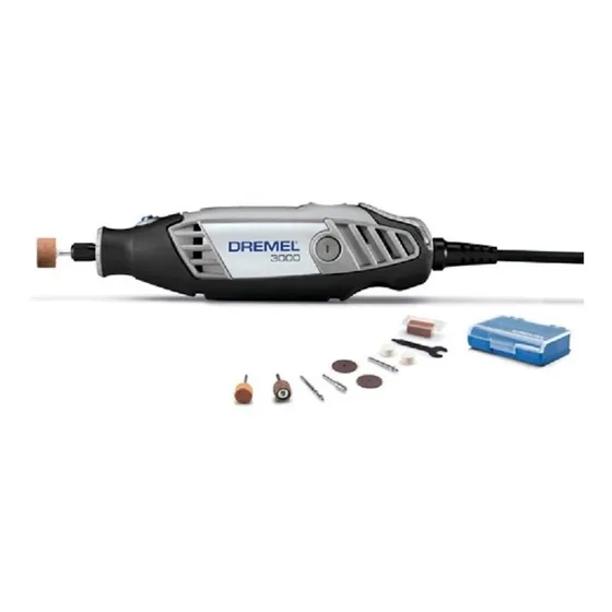 Minitorno Dremel 3000pe Con 10 Accesorios Caja Carton