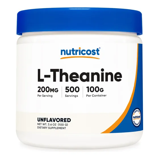 Supplement Nutricost L-theanine Powder 100g Gluten Free & No