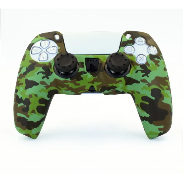 Funda De Silicona Para Mando De Ps5 Camuflado Oscuro