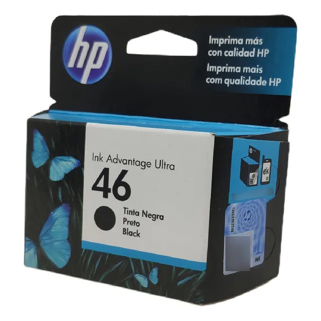 Cartucho de tinta negra HP CZ637al 46 2529 4729 5738 5739