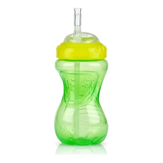 Vaso Antiderrame Con Pitillo Flexible Nuby 10 Onz 