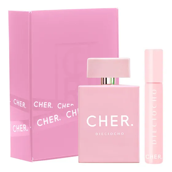 Set Perfume Mujer Cher Dieciocho 100 Ml Edp + Talla 20 Ml