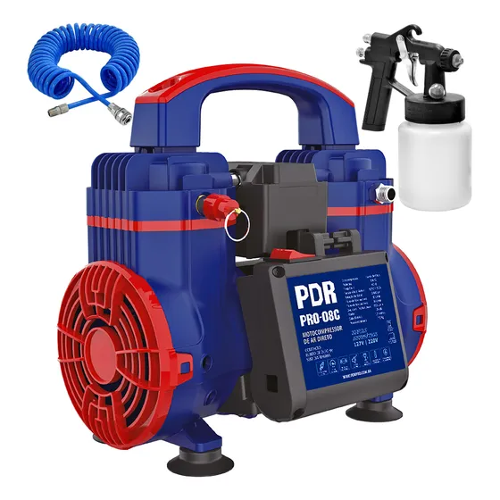 Compressor Tufão De Ar Direto + Mangueira + Pistola Ct1