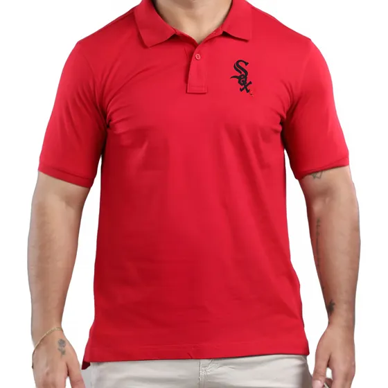 Chemise Chicago White Unicolor Tela Piqué Talla S M L Xl