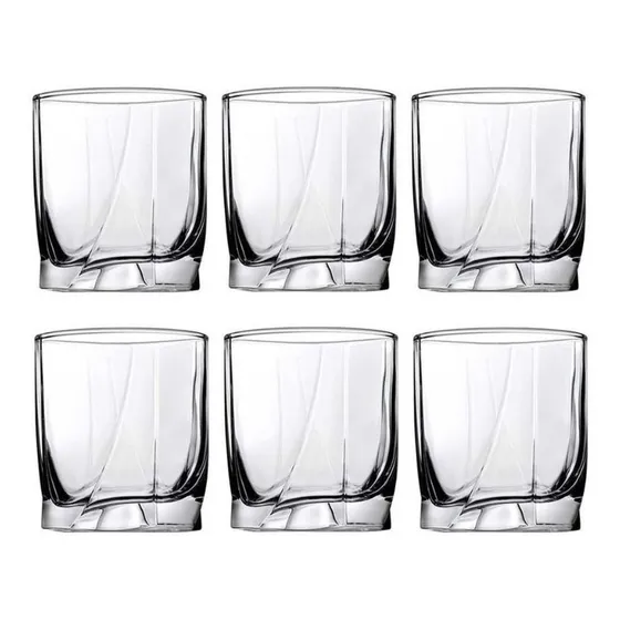 Juego De Vasos De Vidrio Para Bebida Pasabahce Kosem 6 Und.