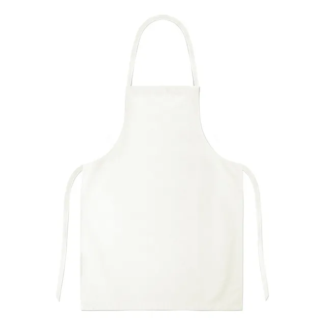 Delantal Cocinero Chef Tela Blanco Impermeable Textura Cuero