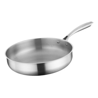 Sartén De Acero Inoxidable Sartén De Filete De 24 Cm Sartén De Acero Inoxidable Sartén De Filete De 24 Cm