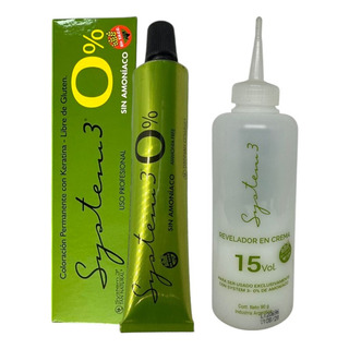 Tintura + Activador System3 Sin Amoniaco 0% Tintura + Activador System3 Sin Amoniaco 0%