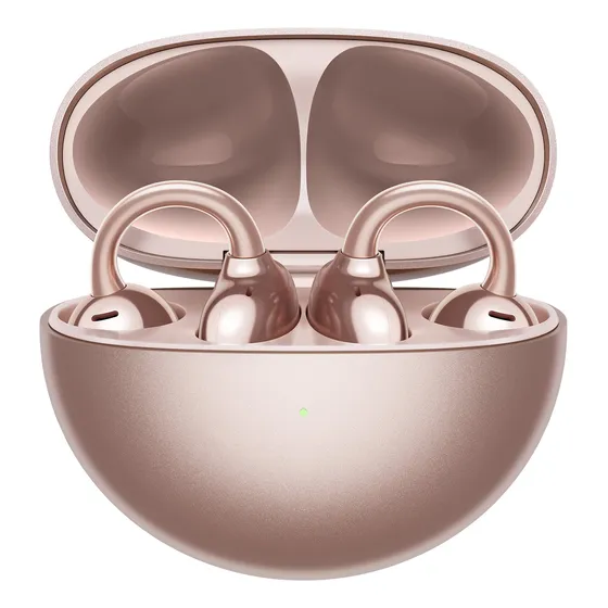 Auriculares Huawei FreeClip Rose Gold, Bluetooth, Diseño Estético Innovador Open-Ear, 8hs de batería con una sola carga
