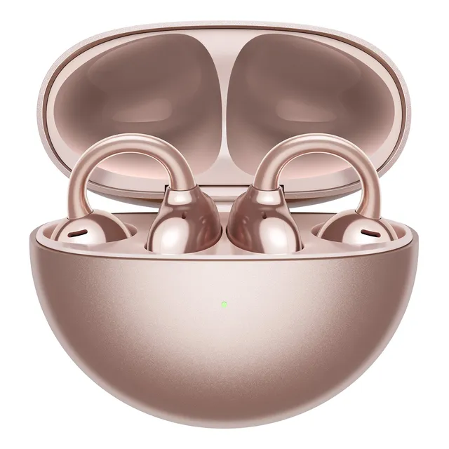 Audífonos Huawei Freeclip Diseño Estético Innovador Oro Rosa