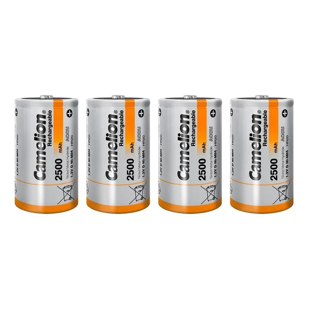 Pilas Camelion X4 De Tipo C, Recargable De 2500mah, Nuevo