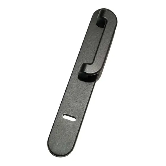 Manija Manijon Con Plaqueta Anto Negro Para Puerta Exterior