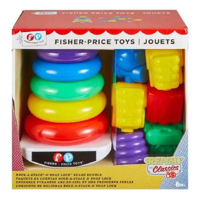 Brinquedo Fisher Price Piramide De Argolas Colorido Mattel
