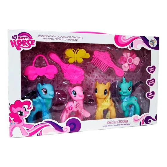 Set X 6 Unicornios Goma Ideal Souvenir Cumpleaños 6.5 Cm