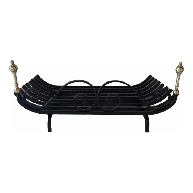 Leñero, Morrillo P/hogar A Leña 50x40 Combinado Bronce