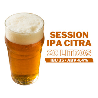 Kit Insumos Receita Session Ipa Citra 20l + 2 Brindes Kit Insumos Receita Session Ipa Citra 20l + 2 Brindes