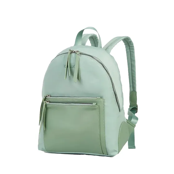 Mochila Nylon Ajustable 2cierres Llavero Interno Organizador